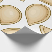 かぼちゃ種子パターン ラッピングペーパー (角)