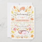 かぼちゃ紅葉フォトバースデーアナウンス 招待状 (正面)