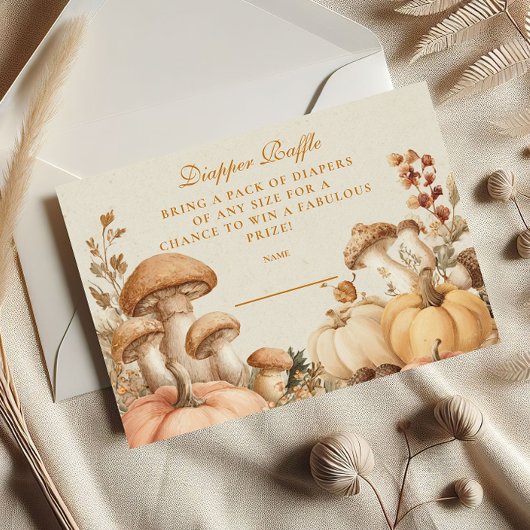 かぼちゃ素朴おむつラッフル エンクロージャーカード