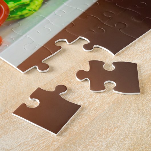 かぼちゃ素朴と赤いマグカップを使った静かな生活 ジグソーパズル (側面)