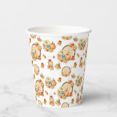 かぼちゃ花柄 紙コップ (裏面)