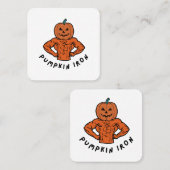 かぼちゃ鉄 スクエア名刺 (正面/裏面)