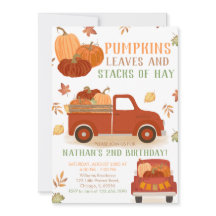 かぼちゃ離れの誕生日と干し草の山