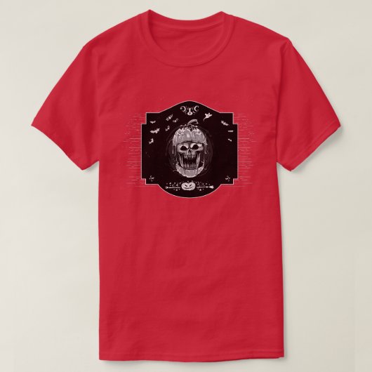 かぼちゃ骨格 Tシャツ (デザイン正面)
