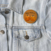 かぼちゃ2個 ハッピーハロウィン 缶バッジ (インサイチュ)