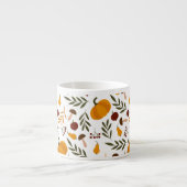 かぼちゃ、ザクロ、梨 エスプレッソカップ (正面)