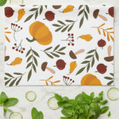 かぼちゃ、ザクロ、梨 キッチンタオル (折り畳み)