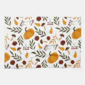 かぼちゃ、ザクロ、梨 キッチンタオル (横)