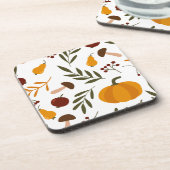 かぼちゃ、ザクロ、梨 コースター (左側)