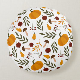 かぼちゃ、ザクロ、梨 ラウンドクッション