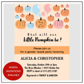 かぼちゃ ハロウィン 男の子 女の子どっちだろ 招待状