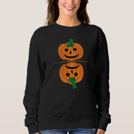 かぼちゃ、ハロウィーン、ハッピーかサッドか。 スウェットシャツ