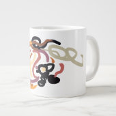 かぼちゃ 夕焼け 秋 可愛い ジャンボコーヒーマグカップ (正面右)