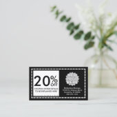 かみそりのストライプなクーポンカード 割引カード (スタンド正面)