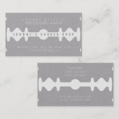 かみそりのフェイクな一見の形カバー灰色の技術 名刺 (正面/裏面)