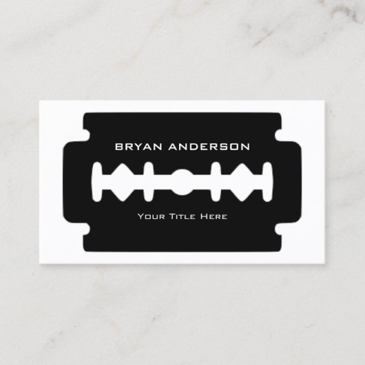 かみそりの刃の名刺 名刺 (正面)