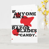 かみそりの刃 カード (黄色い花)