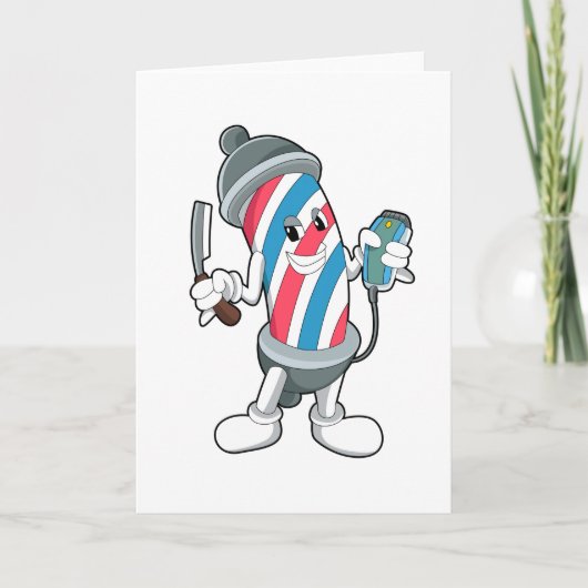 かみそりを使うことができる美容師として カード (正面)