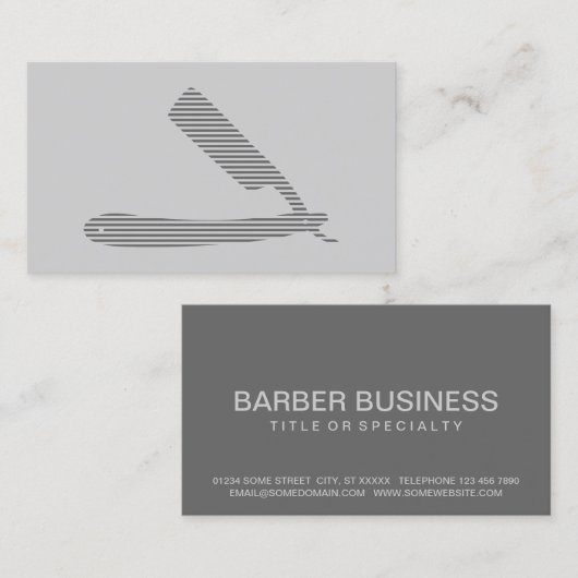 かみそりストライプ 名刺 (正面/裏面)