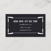 かみそりフレーム理容師スタイル 名刺 (裏面)