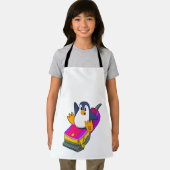 かみそり付き美容師としてのペンギン エプロン (インサイチュ)