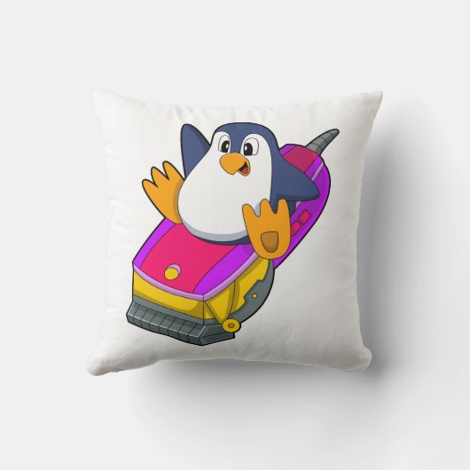 かみそり付き美容師としてのペンギン クッション (裏面)