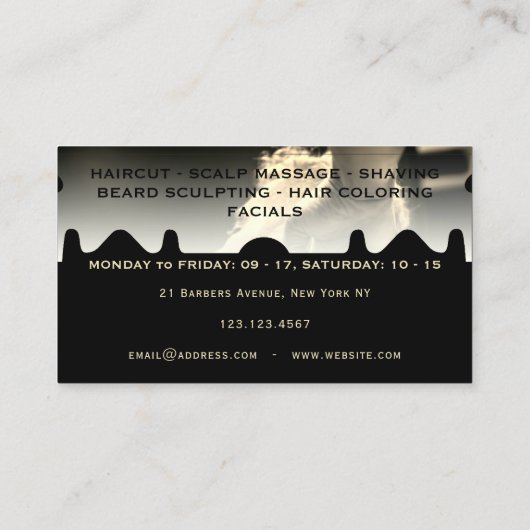 かみそり刃フレームロイヤリティ名刺 名刺 (裏面)