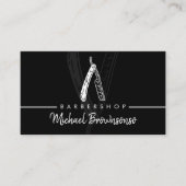かみそり理容師ショップコイフ男性へァーヘアドレッサー 名刺 (正面)