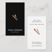 かみそり 名刺 (正面/裏面)