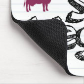 かみ傷のサイズのビーガンのマウスパッドの新しいロゴ マウスパッド (コーナー)