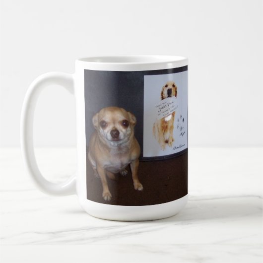 かみ傷を取って下さい! コーヒーマグカップ (左)