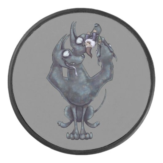 かむ玩具 アイスホッケーパック (正面)