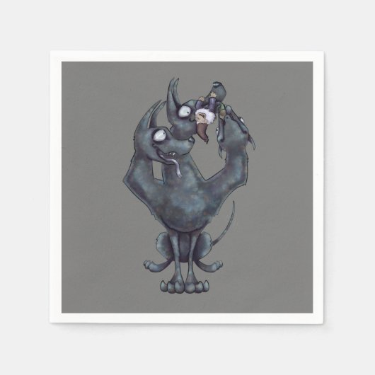 かむ玩具 スタンダードカクテルナプキン (正面)