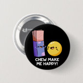 かむ私を幸せキャンディおもしろいプンダークBG 缶バッジ (正面&裏面)