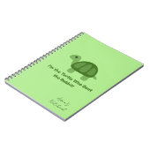 かめのやる気スパイラル ノートブック (左側)