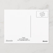 「かめ」アートの生殖はがき ポストカード (裏面)