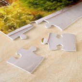 かやぶきにされたコテージ1 ジグソーパズル (側面)