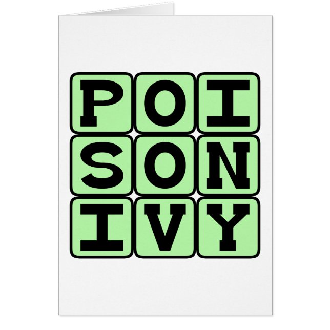 かゆい植物のツタ毒 (正面)