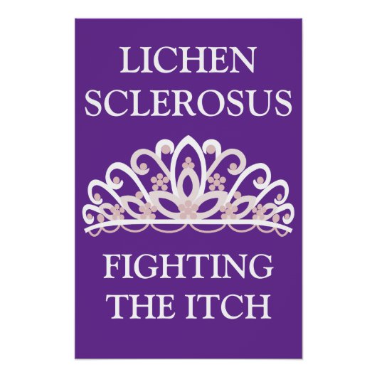 「かゆみと闘う」~lichen sclerosus啓発~ ポスター (正面)