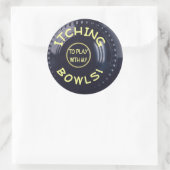 かゆみ丼ステッカー ラウンドシール (バッグ)