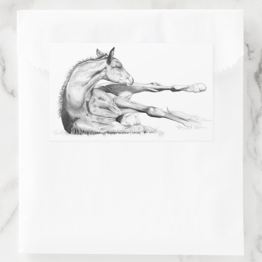 かゆみ 長方形シール (バッグ)