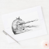 かゆみ 長方形シール (封筒)