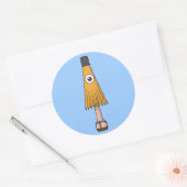 からかさお化け幽霊 ラウンドシール (封筒)