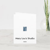 からしの種子の信頼のブランクの挨拶 カード (裏面)