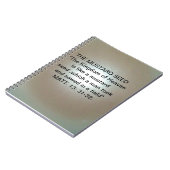 からしの種子の喩えMATT.13: 31-32ノート ノートブック (左側)