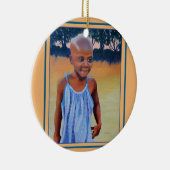 からしの種子はJCの孔雀によって-オーナメントのデザインを育てます セラミックオーナメント (右)