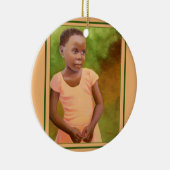 からしの種子はJCの孔雀によって-オーナメントのデザインを育てます セラミックオーナメント (右)