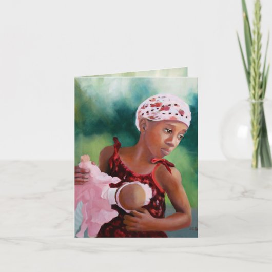 からしの種子はJCの孔雀によって-メッセージカードを育てます サンキューカード (正面)