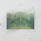 からしの種子はJCの孔雀によって-メッセージカードを育てます サンキューカード (内部)