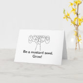 からしの種子カードがあって下さい カード (黄色い花)